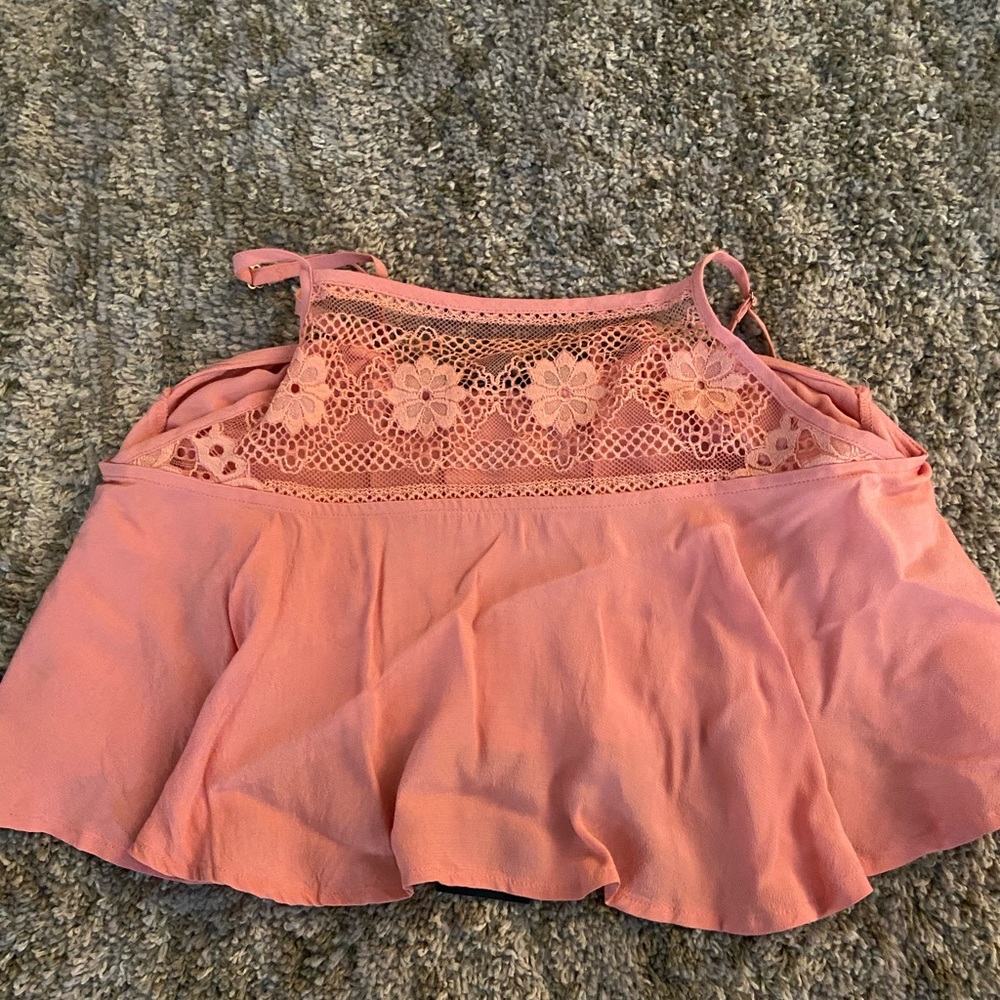 Pink for love and lemons crop top